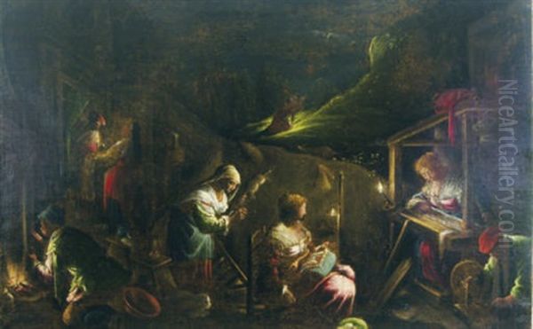 Joachim's Vision Oil Painting by Jacopo Bassano (Jacopo da Ponte)