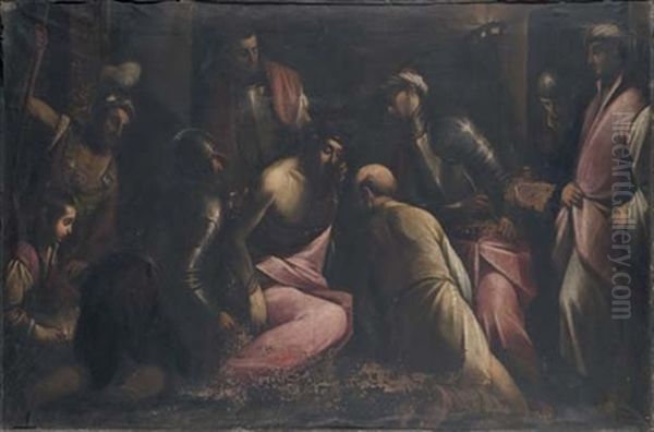 Cristo Deriso Oil Painting by Jacopo Bassano (Jacopo da Ponte)