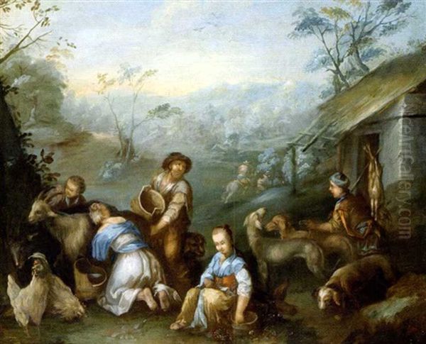 Allegorie De L'automne Oil Painting by Jacopo Bassano (Jacopo da Ponte)