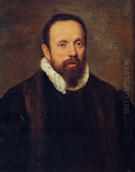 Ritratto Di Uomo Oil Painting by Jacopo Bassano (Jacopo da Ponte)