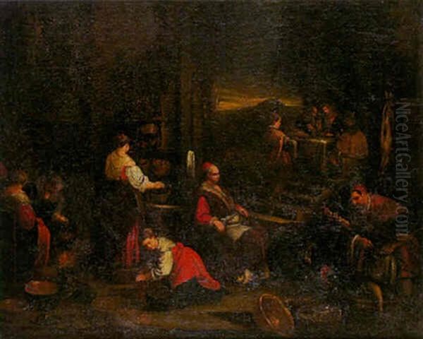 Le Depart D'abraham Pour Canaan Oil Painting by Jacopo Bassano (Jacopo da Ponte)