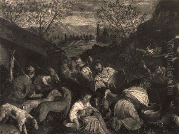 Spring Oil Painting by Jacopo Bassano (Jacopo da Ponte)