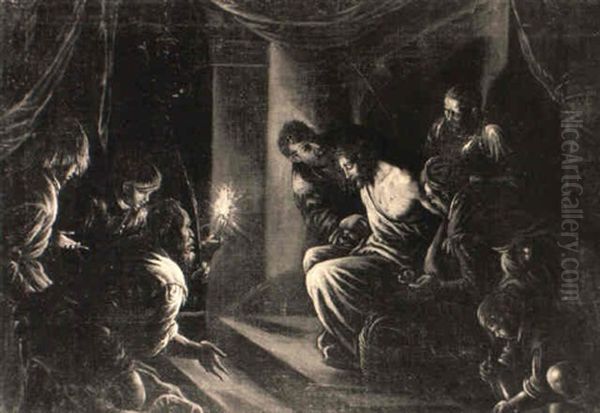 Cristo Deriso Oil Painting by Jacopo Bassano (Jacopo da Ponte)