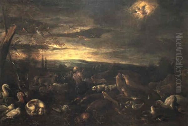 El Arca De No, Oil Painting by Jacopo Bassano (Jacopo da Ponte)