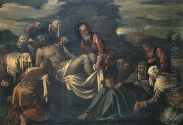 Deposizione Oil Painting by Jacopo Bassano (Jacopo da Ponte)