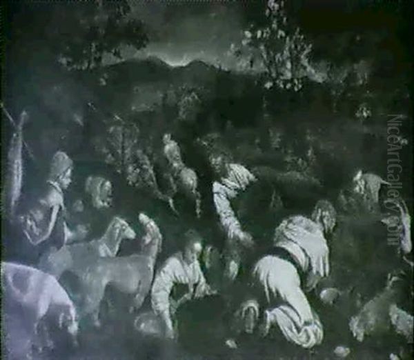 Der Fruhling Oil Painting by Jacopo Bassano (Jacopo da Ponte)