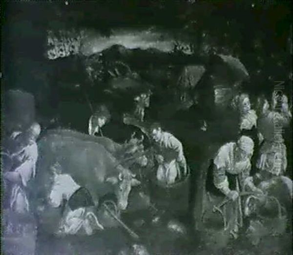 Der Herbst Oil Painting by Jacopo Bassano (Jacopo da Ponte)