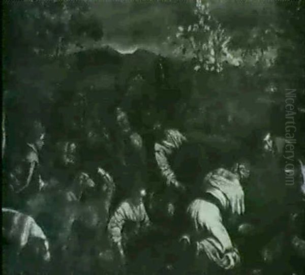 Szene Aus Dem Landleben (fruhling?) Oil Painting by Jacopo Bassano (Jacopo da Ponte)