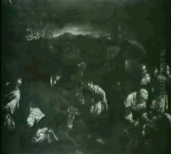 Szene Aus Dem Landleben (herbst?) Oil Painting by Jacopo Bassano (Jacopo da Ponte)