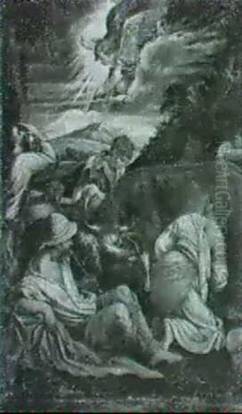 Annonce Aux Bergers Oil Painting by Jacopo Bassano (Jacopo da Ponte)