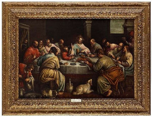 The Last Supper Oil Painting by Leandro Bassano