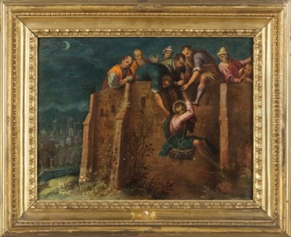 Scena Tratta Dalla Vita Di San Paolo Oil Painting by Leandro Bassano