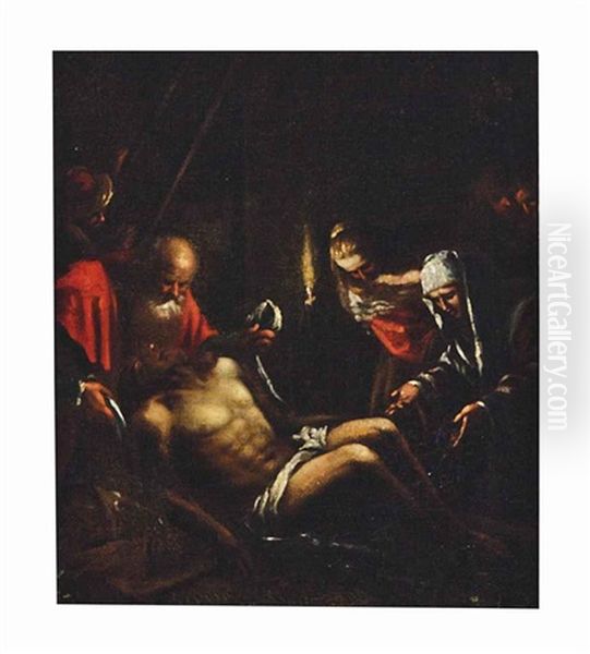 The Deposition Oil Painting by Leandro Bassano
