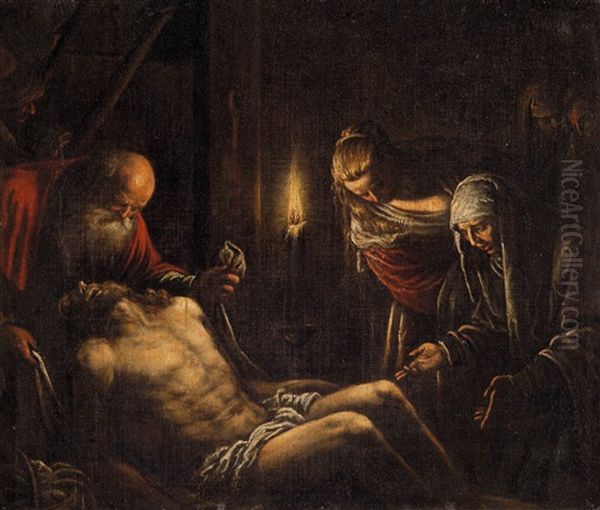 Deposizione Oil Painting by Leandro Bassano