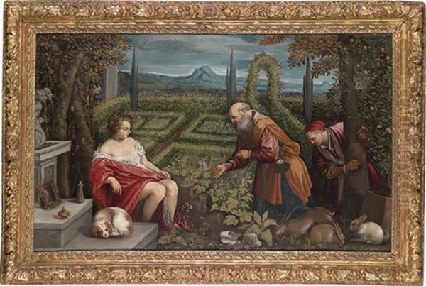Susanna Und Die Alten Oil Painting by Leandro Bassano