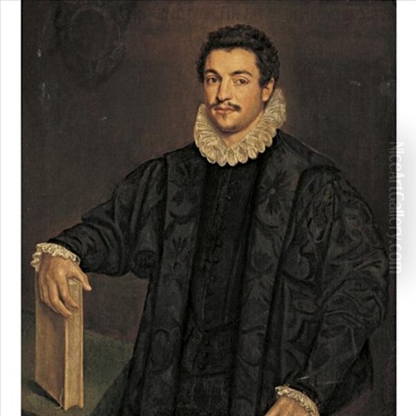 Portrait Of A Nobleman Oil Painting by Leandro Bassano
