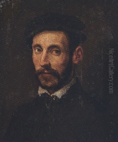 Ritratto Di Bernardino Morando Oil Painting by Leandro Bassano