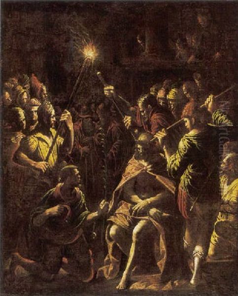 Incoronazione Di Cristo Oil Painting by Leandro Bassano