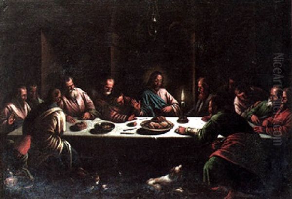 The Last Supper Oil Painting by Leandro Bassano