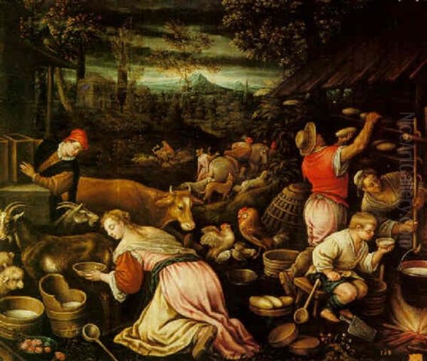 Spring Oil Painting by Leandro Bassano