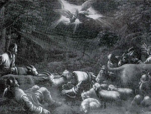 The Annunciation To The Shepherds Oil Painting by Leandro Bassano