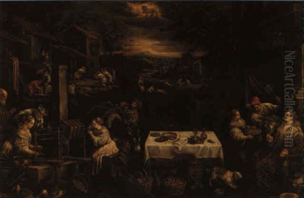 July Oil Painting by Leandro Bassano