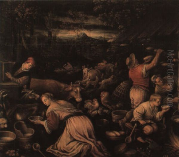 La Primavera Oil Painting by Leandro Bassano