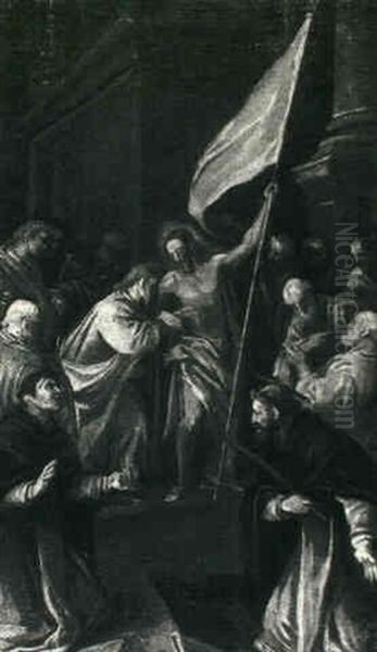 The Incredulity Of St. Thomas Oil Painting by Leandro Bassano