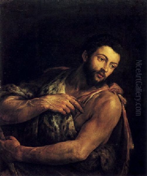 Saint John The Baptist Oil Painting by Leandro Bassano