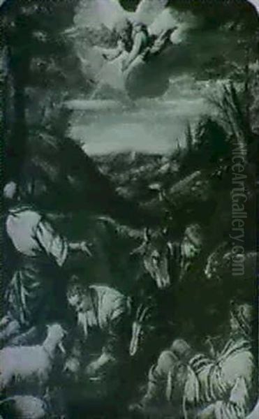 The Annunciation Of The Shepherds Oil Painting by Leandro Bassano