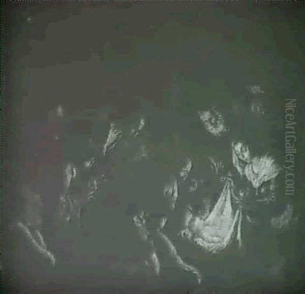 The Adoration Of The Shepherds Oil Painting by Leandro Bassano