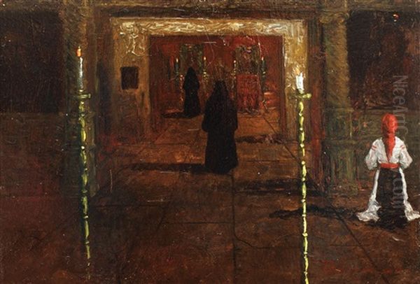 Rugaciune Oil Painting by Ludovic Bassarab