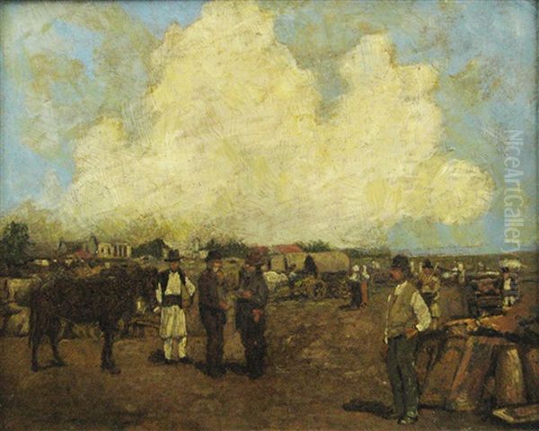 Fair Day Oil Painting by Ludovic Bassarab