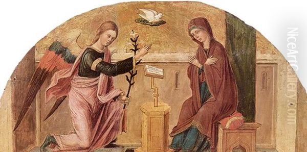 Annunciazione Oil Painting by Lazzaro di Jacopo Bastiani