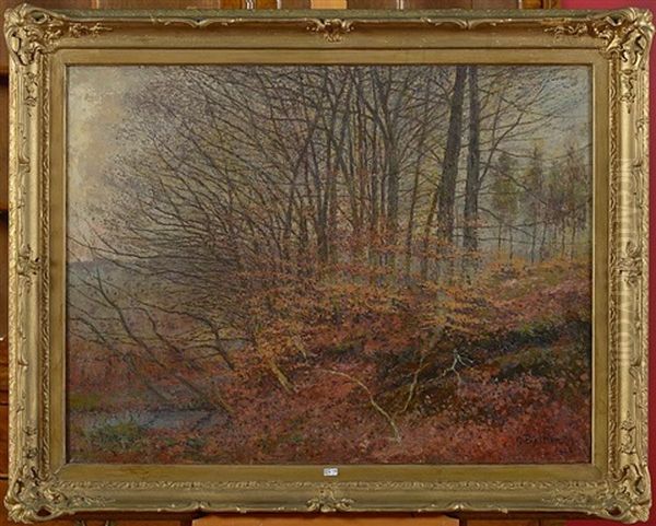 Coin Du Rouge-cloitre En Automne Oil Painting by Alfred Bastien