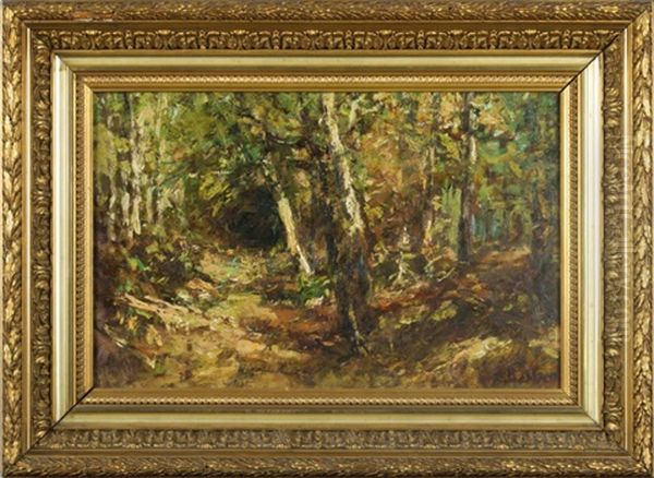 Sous-bois Oil Painting by Alfred Bastien
