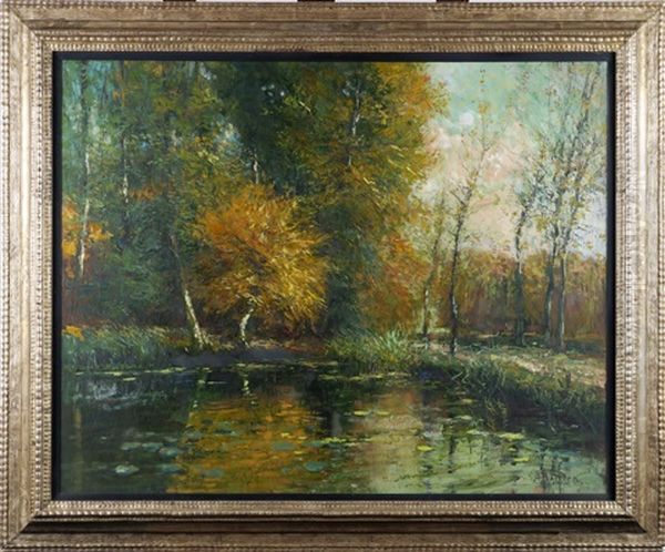 Le Rouge-cloitre En Automne Oil Painting by Alfred Bastien