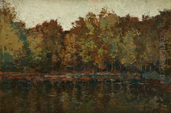 Vue Des Etangs Oil Painting by Alfred Bastien