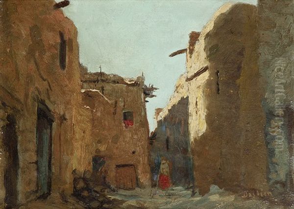 Rue A Bou Saada Oil Painting by Alfred Bastien