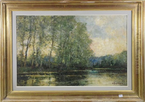 Etang Du Rouge-cloitre Oil Painting by Alfred Bastien