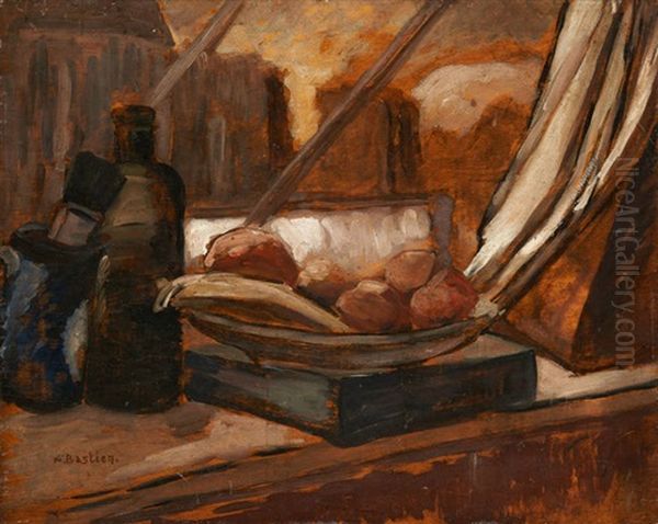 Nature Morte Aux Fruits Oil Painting by Alfred Bastien