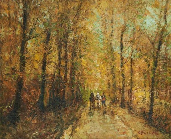 La Foret Oil Painting by Alfred Bastien
