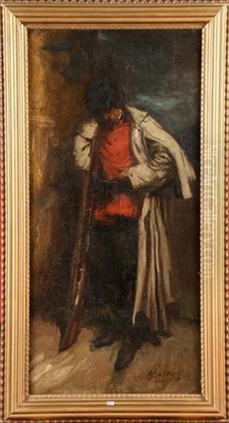 Le Soldat Endormi Oil Painting by Alfred Bastien