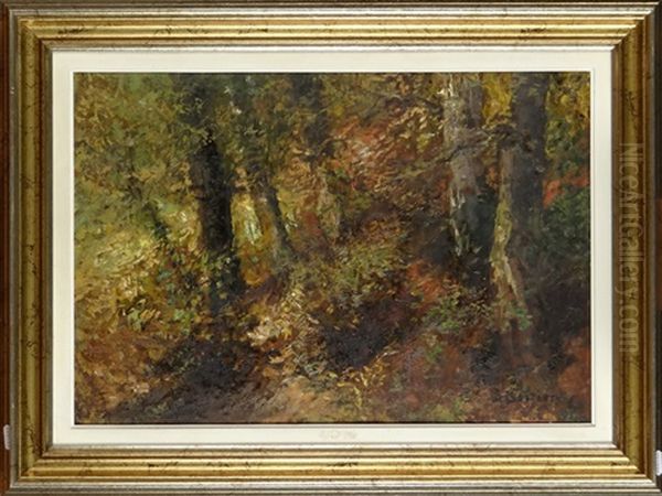 Sous-bois Oil Painting by Alfred Bastien
