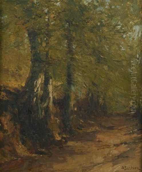 Sous-bois Oil Painting by Alfred Bastien