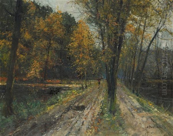En Foret De Soignes Oil Painting by Alfred Bastien