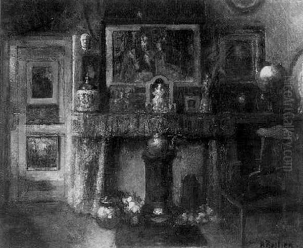 Interieur Du Peintre Oil Painting by Alfred Bastien