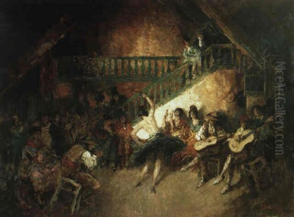 Le Caveau De Danse A Toledo Oil Painting by Alfred Bastien