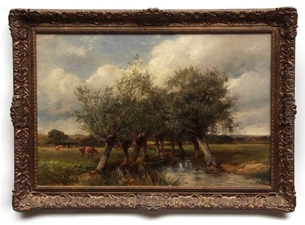 Near Clevelode Malvern Oil Painting by David Bates