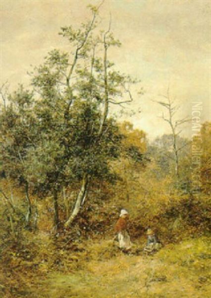 In The Wood Sutton Coldfield Oil Painting by David Bates